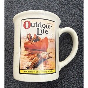 20-Oz Outdoor Life Magazine Cover July 1933  Fishing Large Coffee Mug Tea Cup